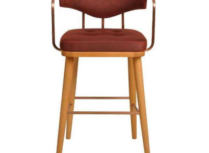 Stilvoll Barhocker Stuhl Designer Holzstuhl Esszimmerstuhl Hocker Bar Braun Neu